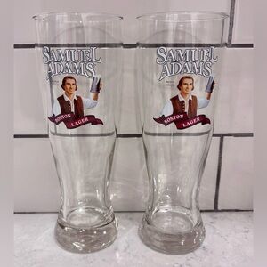 Samuel Adam’s Boston Lager Tall Beer Glass Set